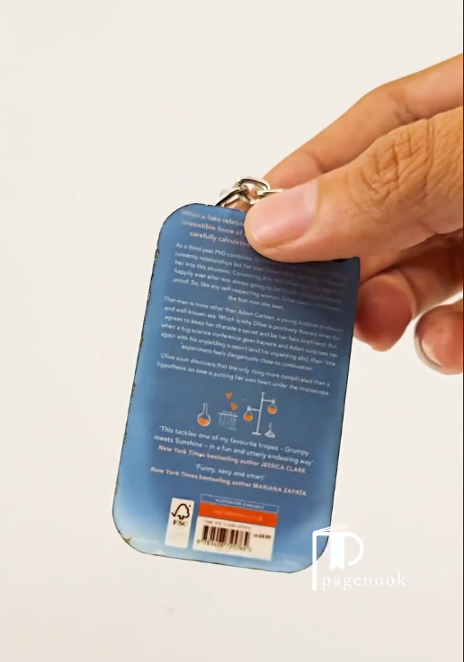 Premium MDF Book Keychain - Image 2