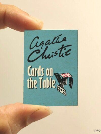 Card On The Table miniature book replica by Agatha Christie – Pagenook