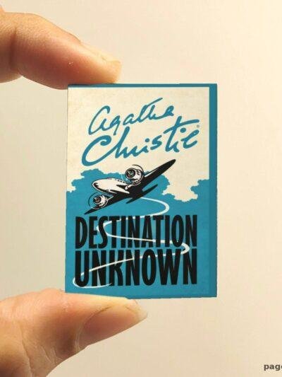 Destination Unknwon miniature book replica by Agatha Christie – Pagenook