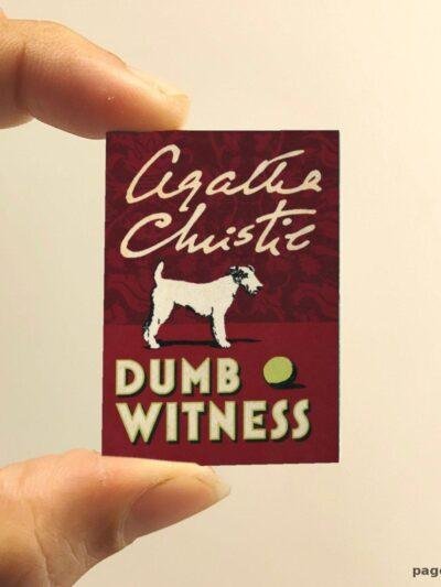 Dumb Witness miniature book replica by Agatha Christie – Pagenook