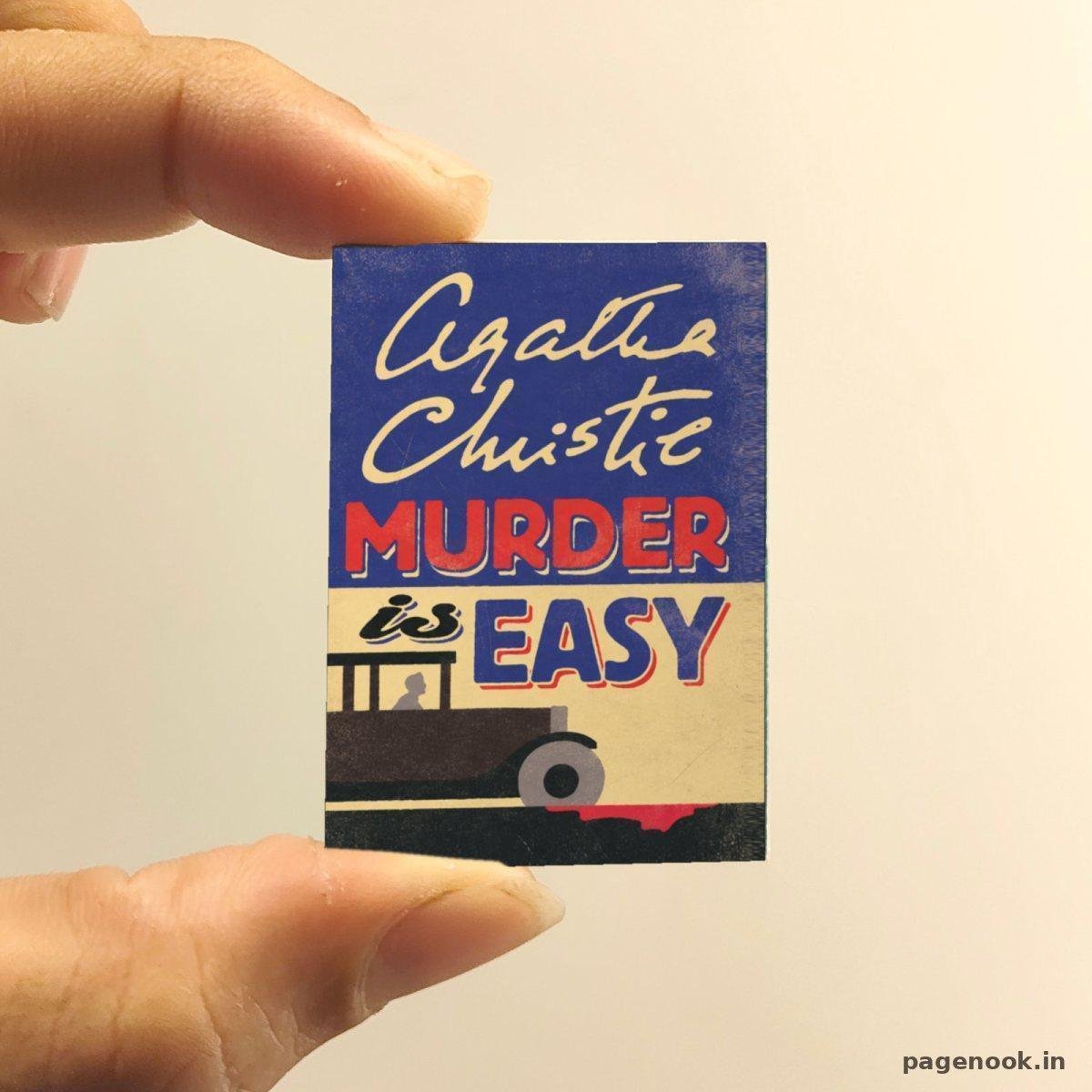 Murder Is Easy miniature book replica by Agatha Christie – Pagenook