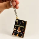 Multi-wood Mini Book Keychain