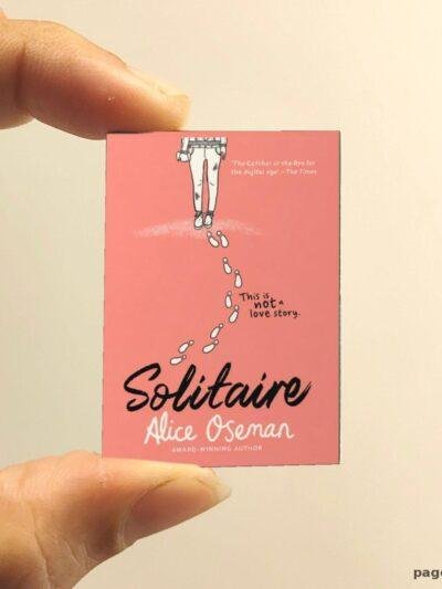 Solitire miniature book replica by Alice Oseman – Pagenook