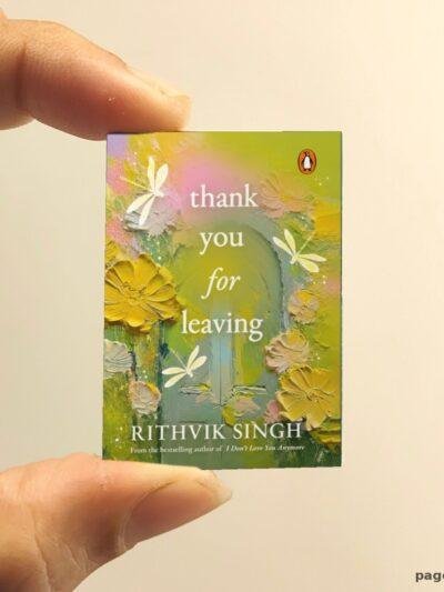Thank You For Leaving Floral miniature book replica by Rithvik Singh – Pagenook